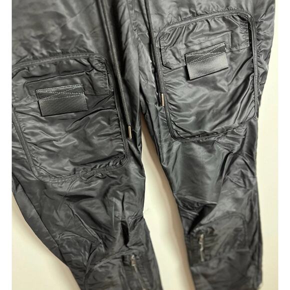 Kloud9 New York Black Nylon Cargo Jogger Pants 2XL Streetwear Utility Men’s - Picture 3 of 7